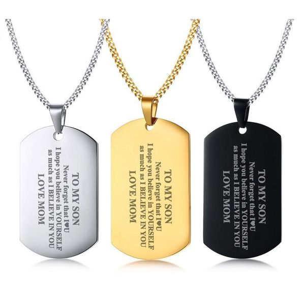 pendant necklaces drop to my son never forget that mom dad always love you necklace courage christmas year gifts for boy men, Silver
pendant necklaces drop to my son never forget that mom dad always love you necklace courage christmas year gifts for boy men, Silver