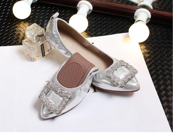 women's shoes spring and autumn flat bottom pointed end @4066, Black