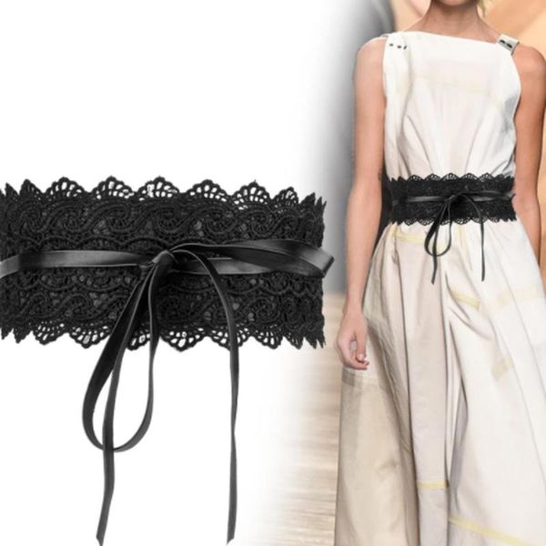 belts women bow lace belt corset wide for black white female self tie obi cinch waistband wedding dress waist band, Black;brown
belts women bow lace belt corset wide for black white female self tie obi cinch waistband wedding dress waist band, Black;brown