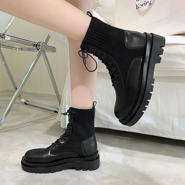women ankle boots square heel keep warm winter shoes flats boots for woman fashion lace up shoes botas mujer, Black
women ankle boots square heel keep warm winter shoes flats boots for woman fashion lace up shoes botas mujer, Black