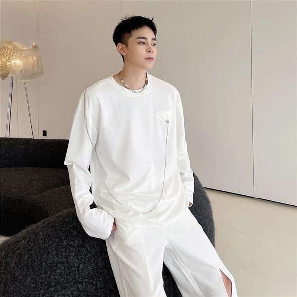 men's hoodies & sweatshirts men korean streetwear fashion hip hop long sleeve pullover sweatshirt tees man removable chain design, Black
men's hoodies & sweatshirts men korean streetwear fashion hip hop long sleeve pullover sweatshirt tees man removable chain design, Black