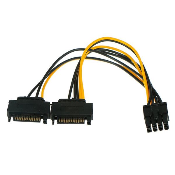 dual sata power cable 1 in 2 male 15pin to 8pin cable15p 8p graphics card 18awg wire connector for mining miner computer cables & connectors
dual sata power cable 1 in 2 male 15pin to 8pin cable15p 8p graphics card 18awg wire connector for mining miner computer cables & connectors