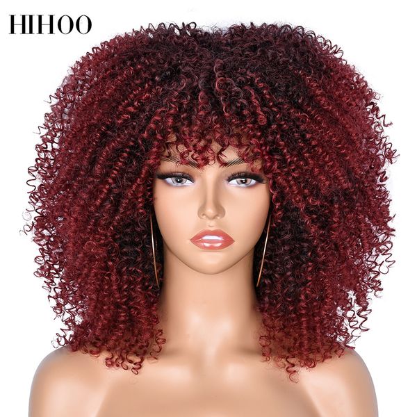 14 short hair afro kinky curly wigs with bangs for black women omber brown blonde glueless cosplay daily hair high temperature
14 short hair afro kinky curly wigs with bangs for black women omber brown blonde glueless cosplay daily hair high temperature