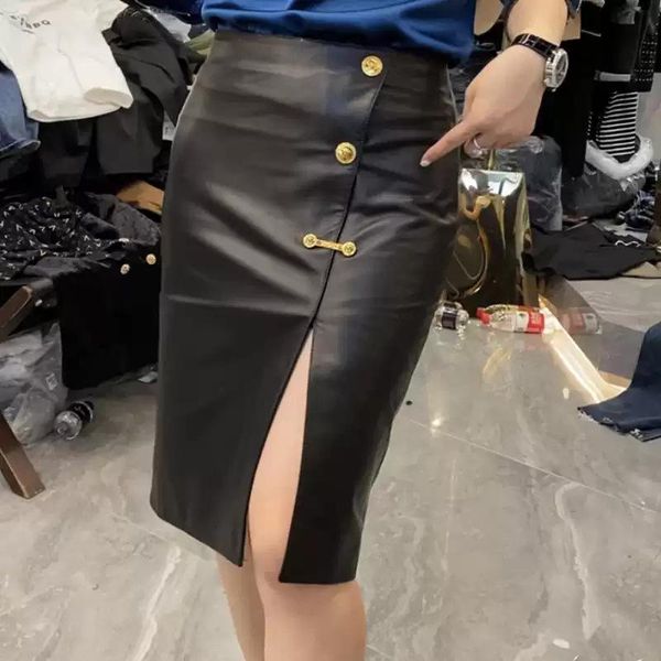 skirts women's black real leather short 2021 spring hip skirt mini classic knee-length sheepskin with split
skirts women's black real leather short 2021 spring hip skirt mini classic knee-length sheepskin with split