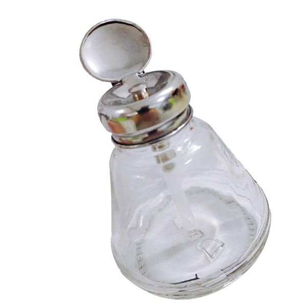 150ml 5.3oz liquid push down pump dispenser bottle nail art press container with stainless steel flip cap storage bottles & jars
150ml 5.3oz liquid push down pump dispenser bottle nail art press container with stainless steel flip cap storage bottles & jars