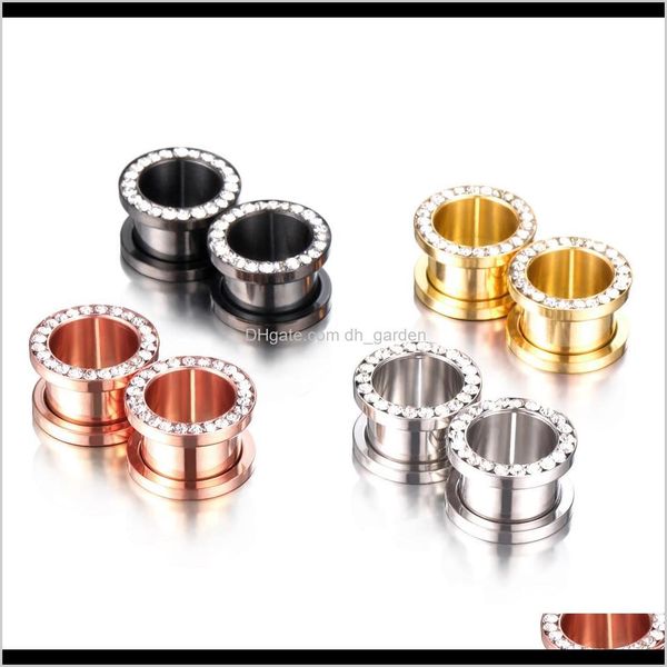 plugs & body drop delivery 2021 stainless steel crystal zircon tunnels plug screw fit colorful flesh gauge ear expanders jewelry, Silver
plugs & body drop delivery 2021 stainless steel crystal zircon tunnels plug screw fit colorful flesh gauge ear expanders jewelry, Silver
