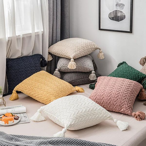 45x45 decoration cushion cover sofa tassels pillowcase home decor living room nordic luxury knitted soft pillow case cushion/decorative
45x45 decoration cushion cover sofa tassels pillowcase home decor living room nordic luxury knitted soft pillow case cushion/decorative