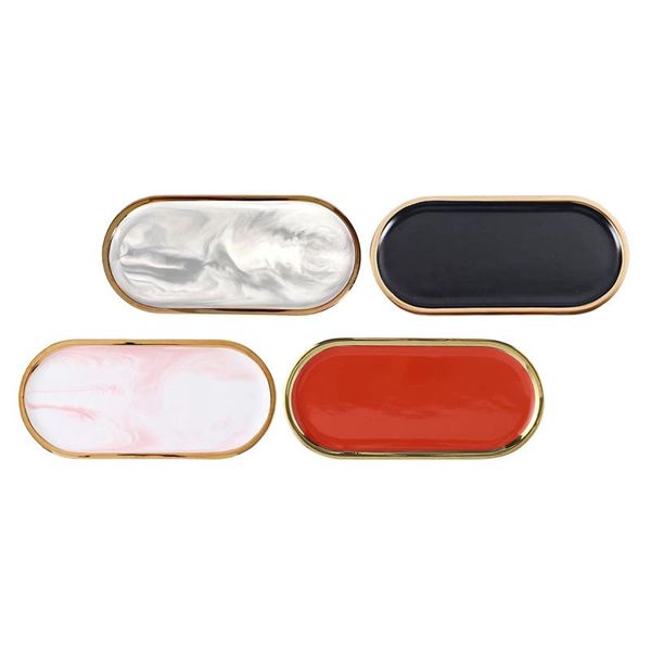 luxury ceramic tray cake plate for jewelry cosmetic party decor friend gift kitchen storage & organization 
luxury ceramic tray cake plate for jewelry cosmetic party decor friend gift kitchen storage & organization