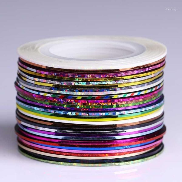 13/4pcs nail striping tape set line glitter laser adhesive sticker silver gold 3d tips diy wrap decor1, Black
13/4pcs nail striping tape set line glitter laser adhesive sticker silver gold 3d tips diy wrap decor1, Black