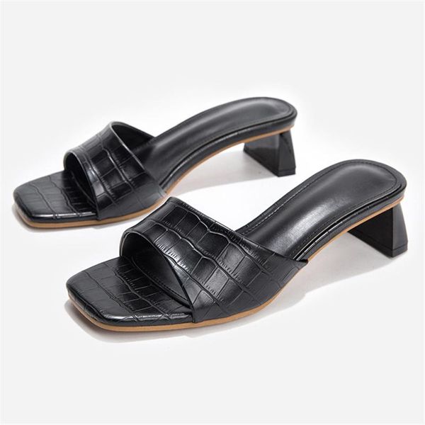 sandals women shoes summer slippers 5cm heel ladies square toe slides mules fashion black shoe outdoor
sandals women shoes summer slippers 5cm heel ladies square toe slides mules fashion black shoe outdoor