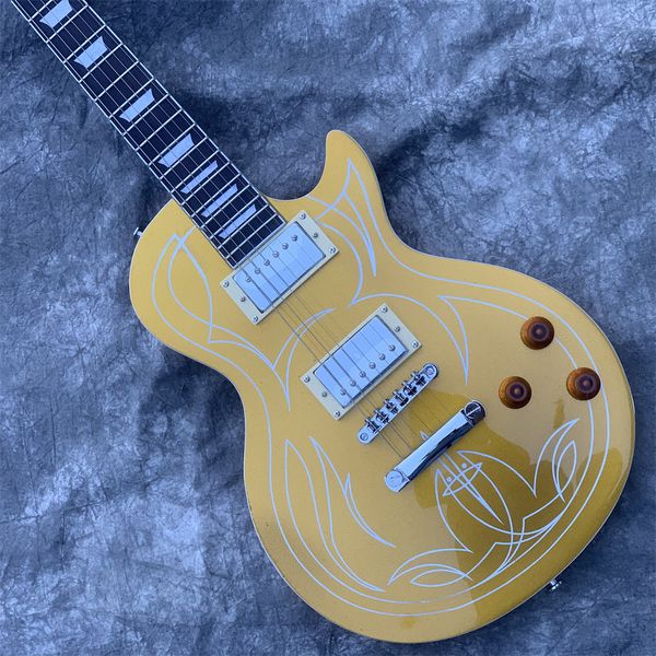 gold electric guitar,standard guitarra, rosewood fingerboard gitaar.mahogany body.musical instruments
gold electric guitar,standard guitarra, rosewood fingerboard gitaar.mahogany body.musical instruments