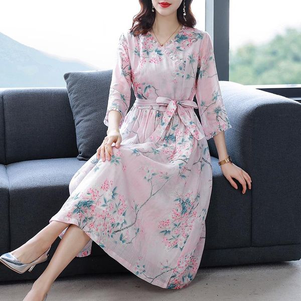 casual dresses 2021 fashionelegant vintage pink floarl cotton linen midi dress spring summer -3xl plus size women party vestidos, Black;gray
casual dresses 2021 fashionelegant vintage pink floarl cotton linen midi dress spring summer -3xl plus size women party vestidos, Black;gray