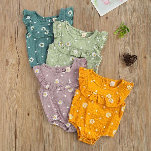 summer 0-24m baby girls clothes born sleeveless daisy print cotton linen ruffles romper jumpsuits, Blue
summer 0-24m baby girls clothes born sleeveless daisy print cotton linen ruffles romper jumpsuits, Blue