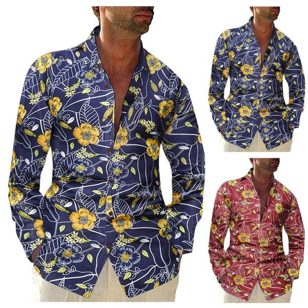 men's casual shirts large sleeved loose size shirt long printed lapel men, White;black
men's casual shirts large sleeved loose size shirt long printed lapel men, White;black