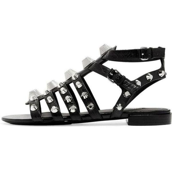 punk stud gladiator sandals women open toe rivet real leather flat shoes woman summer, Black
punk stud gladiator sandals women open toe rivet real leather flat shoes woman summer, Black