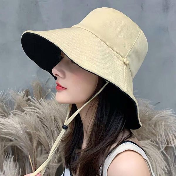 female wide brim sun hat with windproof string 2021 summer fashion solid color all match foldable outdoor anti-uv sunhat hats, Blue;gray
female wide brim sun hat with windproof string 2021 summer fashion solid color all match foldable outdoor anti-uv sunhat hats, Blue;gray