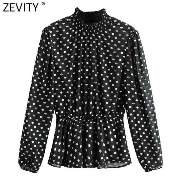 zevity women vintage polka dots print elastic waist smock blouse female long sleeve casual shirt chic blusas ls7645 210419, White
zevity women vintage polka dots print elastic waist smock blouse female long sleeve casual shirt chic blusas ls7645 210419, White