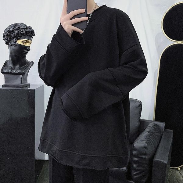 men's hoodies & sweatshirts autumn korean hoodie fashion solid color cotton casual sweatshirt men streetwear wild loose hip-hop pullove, Black
men's hoodies & sweatshirts autumn korean hoodie fashion solid color cotton casual sweatshirt men streetwear wild loose hip-hop pullove, Black