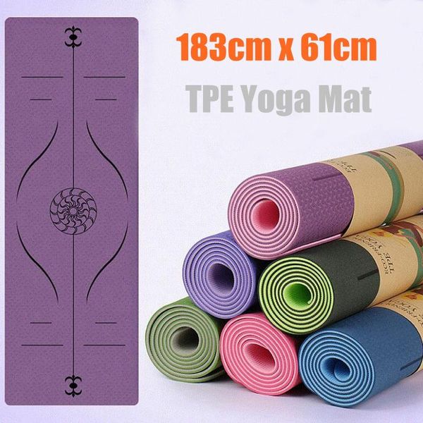 yoga mats tpe posture line 6mm mat environmental protection tasteless non-slip fitness flat support 183cmx61cm
yoga mats tpe posture line 6mm mat environmental protection tasteless non-slip fitness flat support 183cmx61cm
