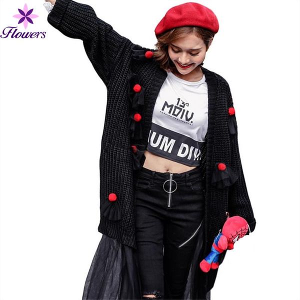 women's sweaters cardigan women sweater autumn plus size clothes streetwear personality stitching mesh long loose coat lq384, White;black
women's sweaters cardigan women sweater autumn plus size clothes streetwear personality stitching mesh long loose coat lq384, White;black