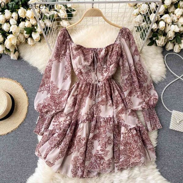 summer retro print chiffon womens dress beach vestidos square collar backless bubble sleeve elastic waist ruffled mini, Black;gray
summer retro print chiffon womens dress beach vestidos square collar backless bubble sleeve elastic waist ruffled mini, Black;gray