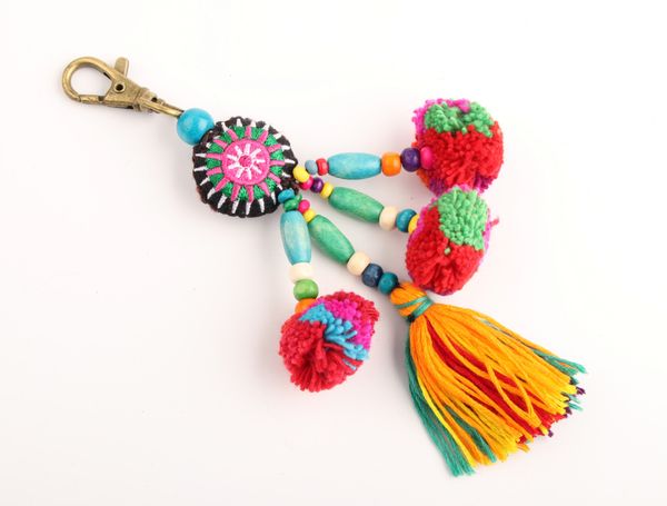kimter bohemia wooden beaded keychain fashion long tassel pompom charm pendant keychains for women straw beach bag y434z, Silver
kimter bohemia wooden beaded keychain fashion long tassel pompom charm pendant keychains for women straw beach bag y434z, Silver