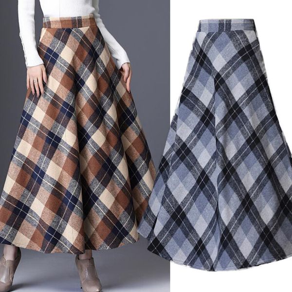 skirts women's autumn and winter woolen fashion plaid women's high waist a-shaped large swing umbrella skirt, Black
skirts women's autumn and winter woolen fashion plaid women's high waist a-shaped large swing umbrella skirt, Black