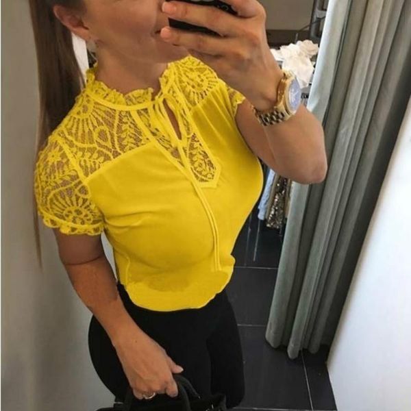 5xl large women blouses size blouse womens solid short sleeve sheer mesh lace chemise femme shirts bluzki damskie, White
5xl large women blouses size blouse womens solid short sleeve sheer mesh lace chemise femme shirts bluzki damskie, White