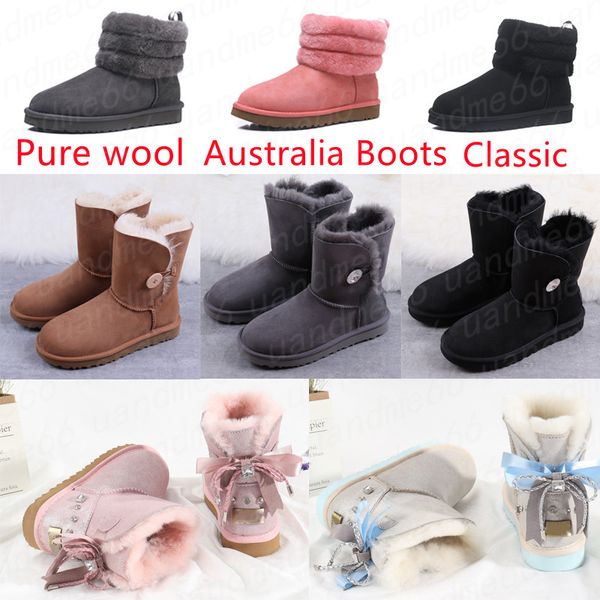 2022 new australian pure wool women girl winter snow boots buttons fashion womens kids drill buckle australia classic short bow ankle knee m, Black
2022 new australian pure wool women girl winter snow boots buttons fashion womens kids drill buckle australia classic short bow ankle knee m, Black