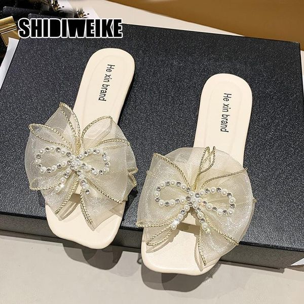 women's slippers bow-knot ladies peep toe sandals sweet girls fashion square slides summer 2021 female casual shoes vc203, Black
women's slippers bow-knot ladies peep toe sandals sweet girls fashion square slides summer 2021 female casual shoes vc203, Black