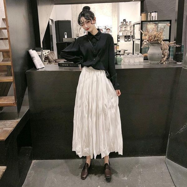 skirts 2021 spring women skirt loose a-line pleated schoolgirl high waist show thin casual oversize all-match fashion bottoms, Black
skirts 2021 spring women skirt loose a-line pleated schoolgirl high waist show thin casual oversize all-match fashion bottoms, Black