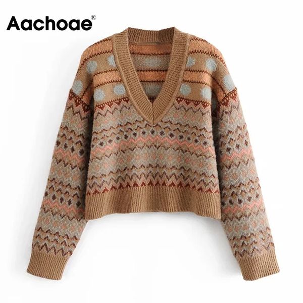 aachoae chic v neck printed cropped sweater women vintage batwing long sleeve jumper female loose casual knitted pullover 210413, White;black
aachoae chic v neck printed cropped sweater women vintage batwing long sleeve jumper female loose casual knitted pullover 210413, White;black