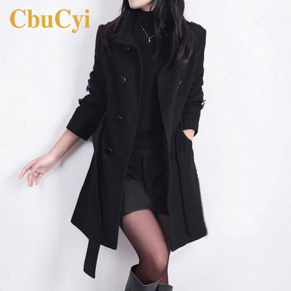 women's wool & blends women long coat and jacket autumn winter elegant coats jackets korean version slim trench with straps, Black
women's wool & blends women long coat and jacket autumn winter elegant coats jackets korean version slim trench with straps, Black