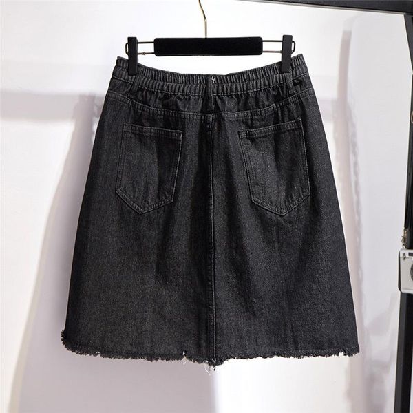 skirts limiguyue summer plus size women jeans mini skirt y2k girls casual loose pocket single button denim black -6xl k1036
skirts limiguyue summer plus size women jeans mini skirt y2k girls casual loose pocket single button denim black -6xl k1036