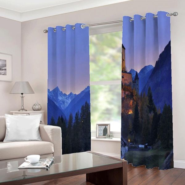 curtain & drapes mountain snow landscape window european castle for living room bedroom sets (left and right side)
curtain & drapes mountain snow landscape window european castle for living room bedroom sets (left and right side)