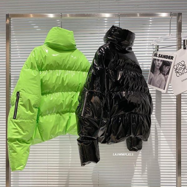 Women's Down & Parkas Fluorescent green/black Streetwear Short winter jacket women coat zipper glossy stand-up collar cotton puffer ACT4
Women's Down & Parkas Fluorescent green/black Streetwear Short winter jacket women coat zipper glossy stand-up collar cotton puffer ACT4