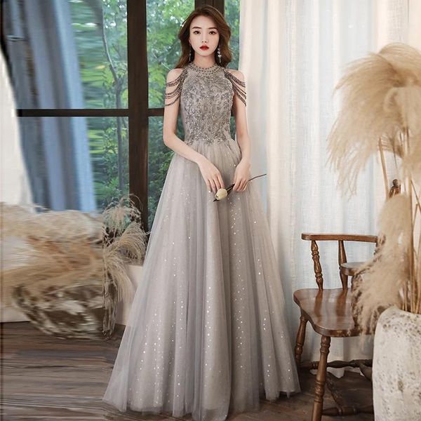 long style elegant and look thin 2021 autumn host evening dress female temperament banquet ethnic clothing, Red
long style elegant and look thin 2021 autumn host evening dress female temperament banquet ethnic clothing, Red