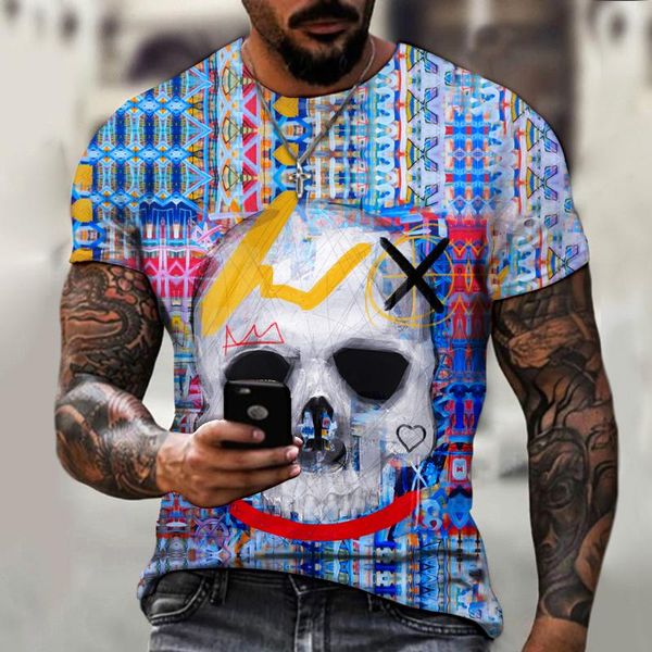 men's t-shirts 3d digital printing casual short sleeve european and american style fun trend fashion loose skull pattern, White;black
men's t-shirts 3d digital printing casual short sleeve european and american style fun trend fashion loose skull pattern, White;black