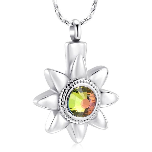 chains cremation jewelry urn necklace keepsake ashes memorial locket with crystal sunflower pendant gifts for women, Silver
chains cremation jewelry urn necklace keepsake ashes memorial locket with crystal sunflower pendant gifts for women, Silver