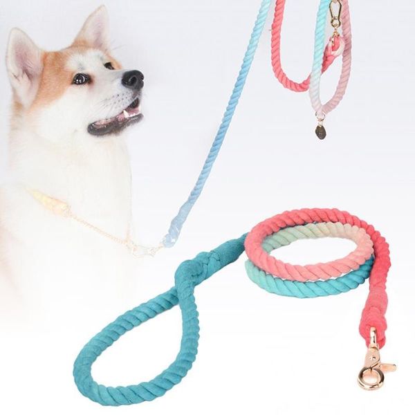 portable gradient wear-resistant braid cotton rope dog walking traction leash pet dogs collars harnesses accessories supplies & leashes
portable gradient wear-resistant braid cotton rope dog walking traction leash pet dogs collars harnesses accessories supplies & leashes