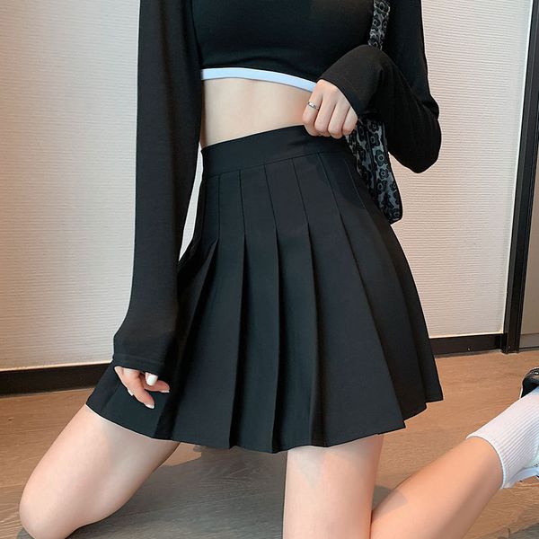skirts pleated female 2021 autumn high waist a-shaped slim short college wind proof bare skirt, Black
skirts pleated female 2021 autumn high waist a-shaped slim short college wind proof bare skirt, Black