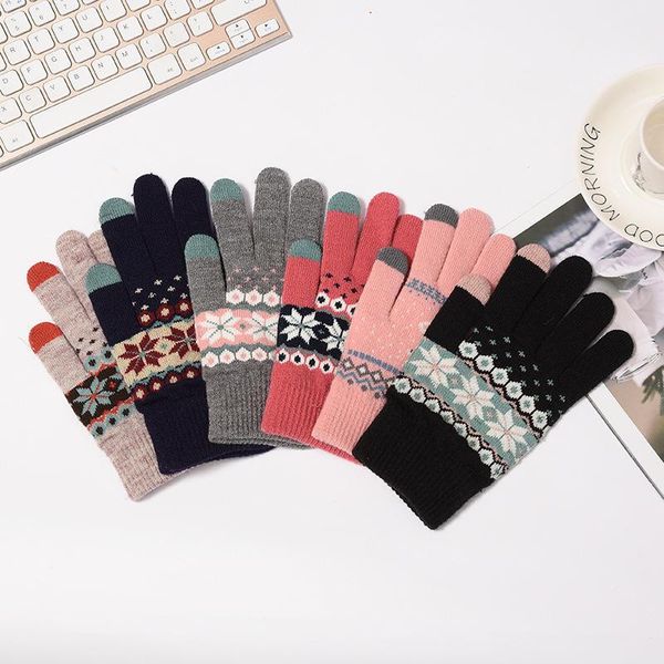 five fingers gloves ladies fair isle touch screen womens christmas gift thermal warm winter knitted pattern itouch, Blue;gray
five fingers gloves ladies fair isle touch screen womens christmas gift thermal warm winter knitted pattern itouch, Blue;gray