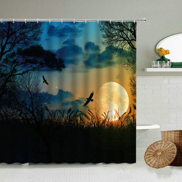 shower curtains dusk natural scenery curtain woods plants lake water shadow moon night view bathroom decor with hook waterproof screen
shower curtains dusk natural scenery curtain woods plants lake water shadow moon night view bathroom decor with hook waterproof screen