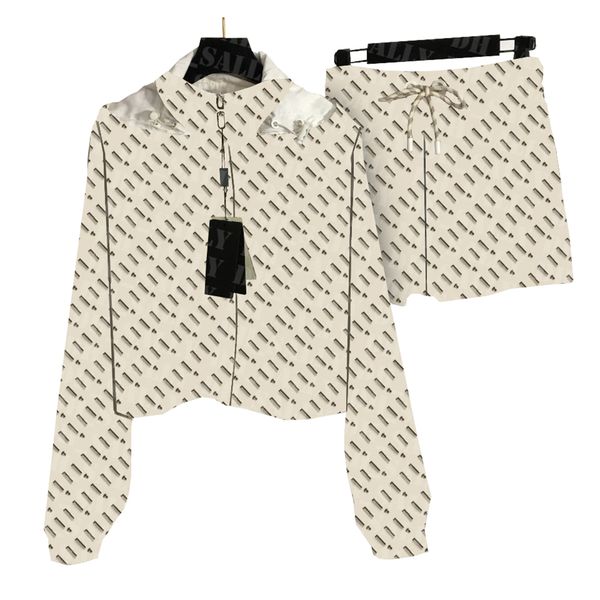 long sleeve workout outfit women elastic waist shorts designer gym clothing spring autumn tracksuit, White;red
long sleeve workout outfit women elastic waist shorts designer gym clothing spring autumn tracksuit, White;red