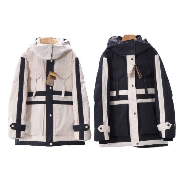british designer luxury men long goose down jackets north winter hooded coat windproof color contrast jacket business casual man clothing on, Black
british designer luxury men long goose down jackets north winter hooded coat windproof color contrast jacket business casual man clothing on, Black