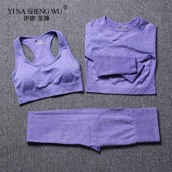 women's tracksuits 3pcs set seamless bra pants women workout sportswear gym clothing fitness long sleeve high waist leggings sports sui, Gray
women's tracksuits 3pcs set seamless bra pants women workout sportswear gym clothing fitness long sleeve high waist leggings sports sui, Gray