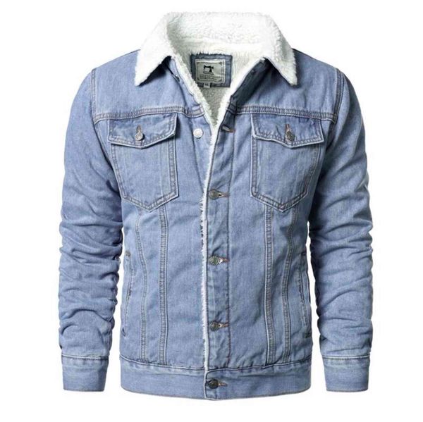 men winter blue jeans male outerwear wool liner thicker warm coats casual denim ets xs-6xl, Black
men winter blue jeans male outerwear wool liner thicker warm coats casual denim ets xs-6xl, Black
