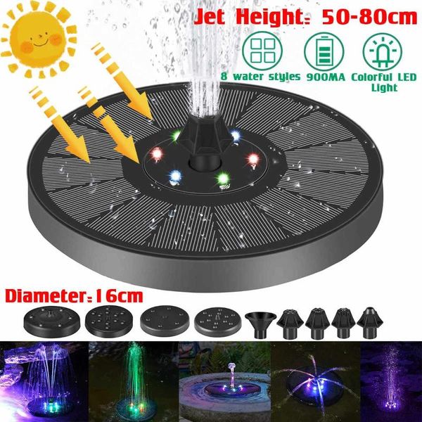solar powered water fountain pump floating panel with 8 nozzles pond bird bath garden patio lawn decor decorations
solar powered water fountain pump floating panel with 8 nozzles pond bird bath garden patio lawn decor decorations