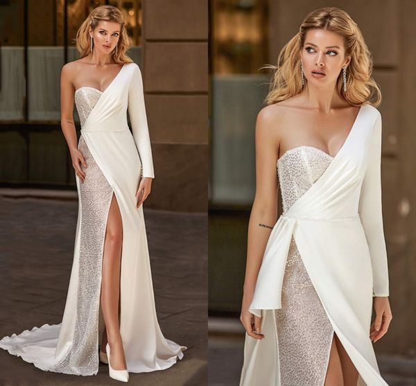 one shoulder mermaid evening dresses sweetheart sequin high split formal prom dress glitter trumput party gowns 2022 robe de soriee, Black;red
one shoulder mermaid evening dresses sweetheart sequin high split formal prom dress glitter trumput party gowns 2022 robe de soriee, Black;red
