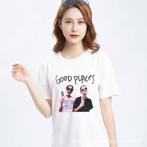 tee 2021 harajuku kawaii streetwear korean style female oversized t shirt, White